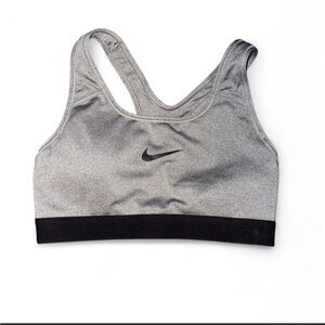 Nike Heather Gray Dri-FIT Sports Bra